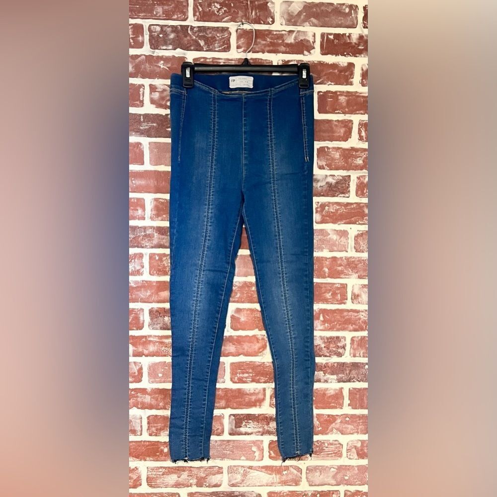 Free People High Rise Blue Jeans